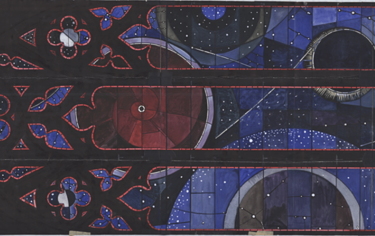Draft of the Space Window at the Washington National Cathedral.