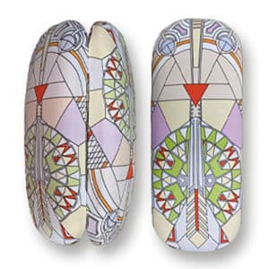 Imperial Hotel Peacock Rug Eyeglass Case