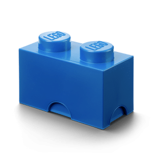 Brick 2 Bright Blue Lego Storage