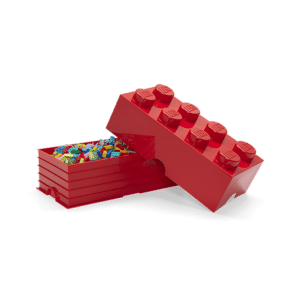 Brick 8 Lego Storage - Red