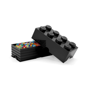 Brick 8 Lego Storage - Black
