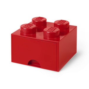 Brick 4 Lego Drawer - Red