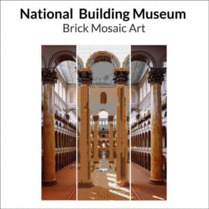 National Building Museum Brick Mosaic Art