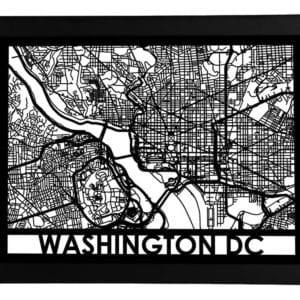 Framed Washington, D.C. Streetmap 18" x 24"