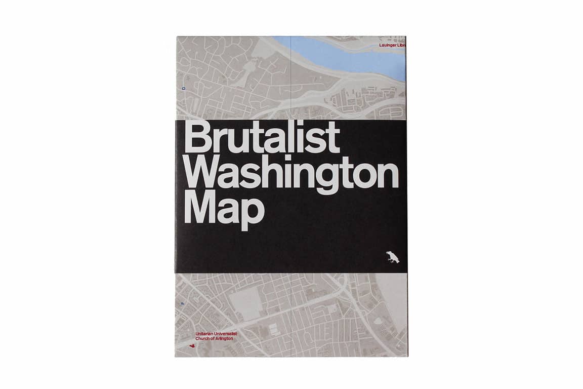 Brutalist Washington Map