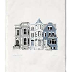 DC Row Houses Tea Towel