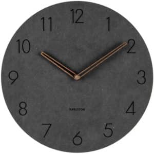 CLOCK BLK DURA KOREAN WOOD