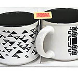 Frank Lloyd Wright Black and White Espresso Set