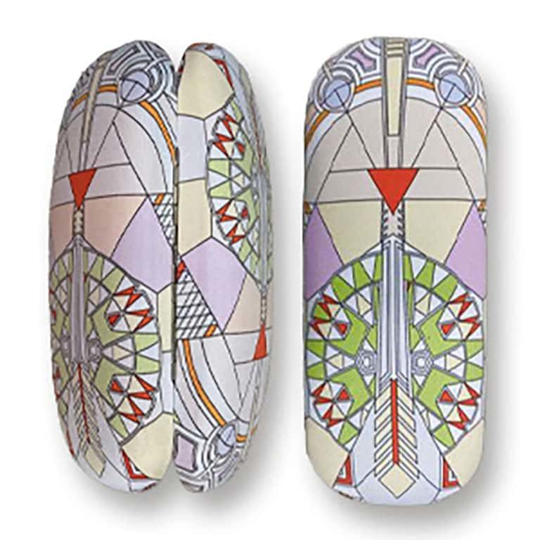 166167 Imperial Hotel Peacock Rug Eyeglass Case