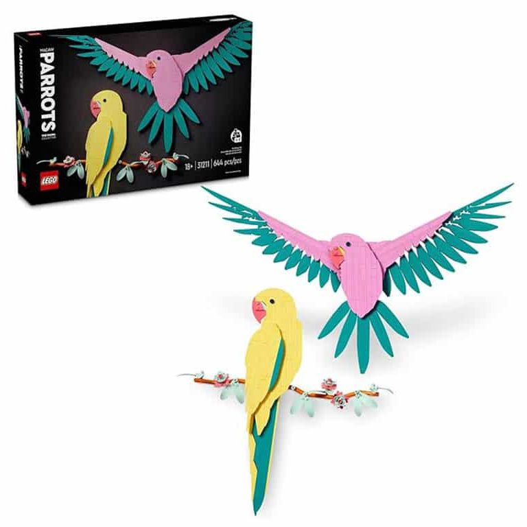 168418 Lego Macaw Parrots