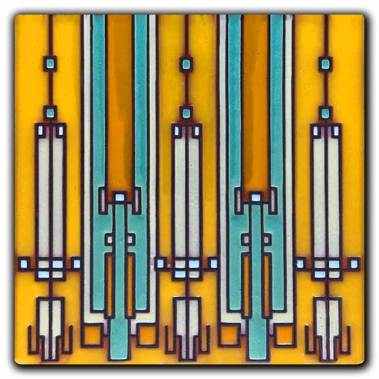 170282 Tile 6x6 Flw Coonley House