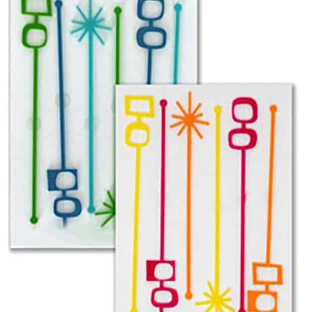 300709 Swizzle Stick Blue Atomic Symbols