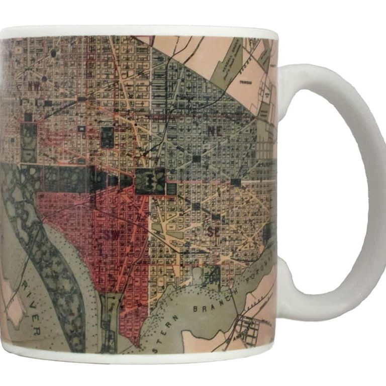 48015 Dc Map 1887 Mug