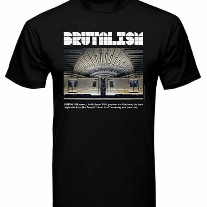 Brutalist T Shirt Gallery Place Chinatown Metro Station(five Skus)