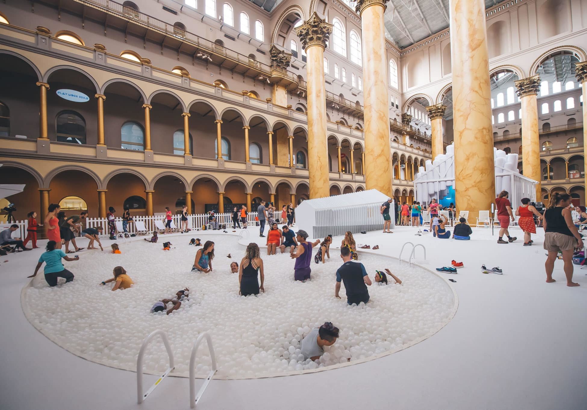 Daybreaker FUN HOUSE at the National Building Museum on Friday, July 6th in Washington.

(Joy Asico/Asico Photo)