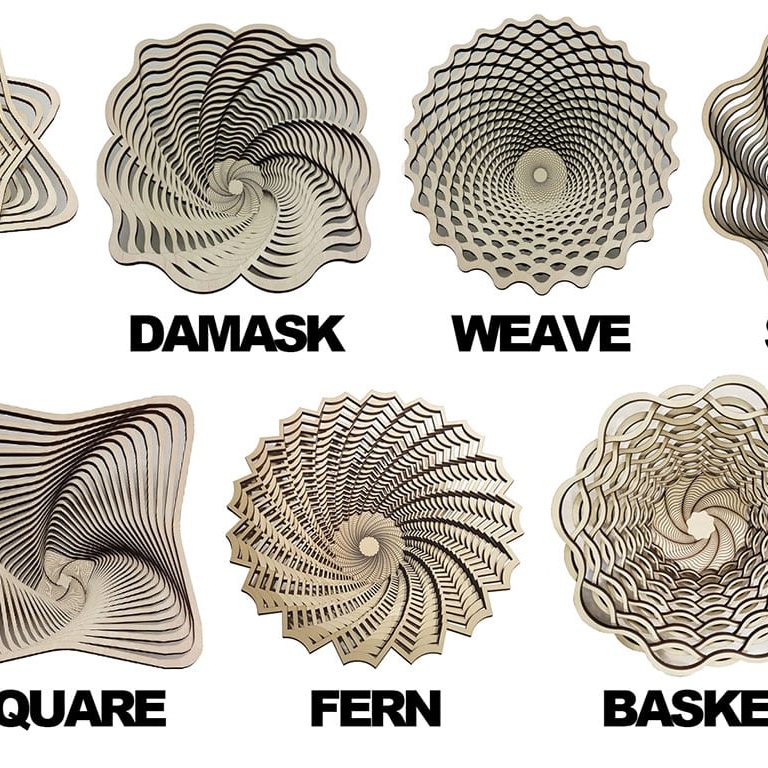 Wooden Laser Cut Bowls (multiple Skus)